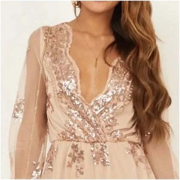 Reverse Sequin Romper - Picture 2 of 7